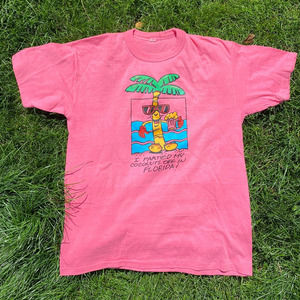 Vintage 90's "I partied my coconuts off in Florida" Graphic Spring Break Tee Sm